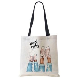 Eco-Friendly Mother Daughter Girl Mom Folding Tote Bag